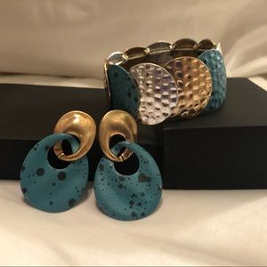 LOFT Earrings and Bracelet Matching Set